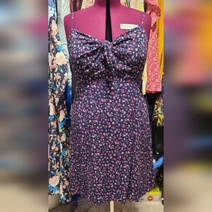 Mossimo Floral Navy Dress XXL